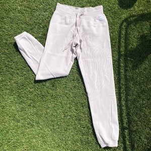 Beige Calvin Klein Sweatpants With Elastic Cuffs